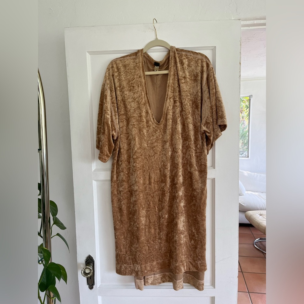Free people / we the free velvet terry tunic